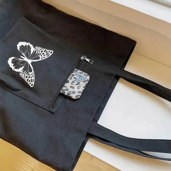 Chọn mua túi canvas đen in hình theo yêu cầu