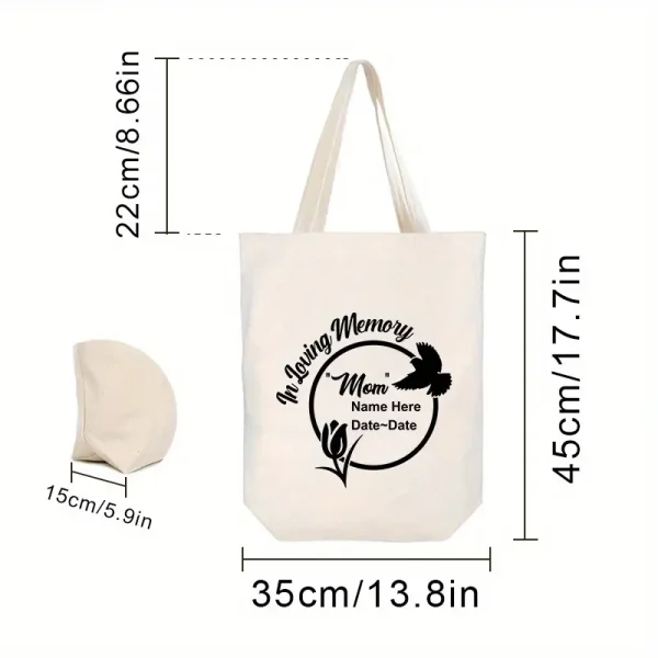 Túi canvas chặn đáy may chắc chắn, tăng độ đứng phom, đựng nặng tốt