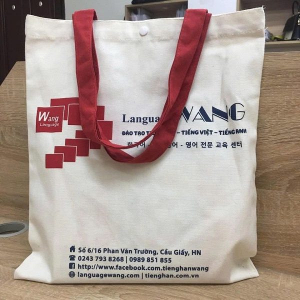 Xuất túi canvas cho giáo dục, shop, thời trang, sự kiện